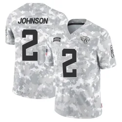 Men's D'Ernest Johnson Jacksonville Jaguars No.2 Limited 2024 Salute to Service Jersey - Arctic Camo