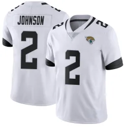 Men's D'Ernest Johnson Jacksonville Jaguars No.2 Limited Vapor Untouchable Jersey - White