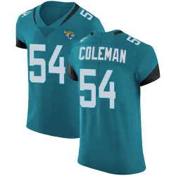 Men's DJ Coleman Jacksonville Jaguars No.54 Elite Vapor Untouchable Alternate Jersey - Teal