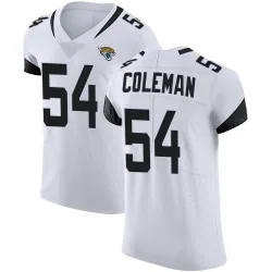 Men's DJ Coleman Jacksonville Jaguars No.54 Elite Vapor Untouchable Road Jersey - White