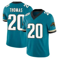 Men's Daniel Thomas Jacksonville Jaguars No.20 Limited Prowler Throwback Vapor F.U.S.E. Jersey - Teal