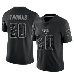 Men's Daniel Thomas Jacksonville Jaguars No.20 Limited Reflective Jersey - Black