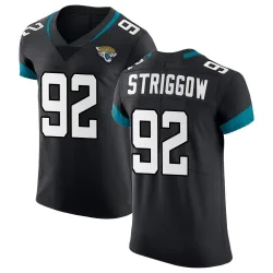 Men's Danny Striggow Jacksonville Jaguars No.92 Elite Vapor Untouchable Jersey - Black