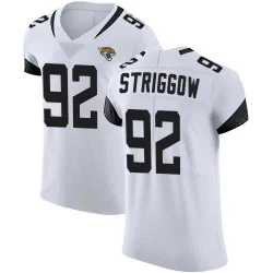 Men's Danny Striggow Jacksonville Jaguars No.92 Elite Vapor Untouchable Road Jersey - White