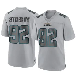 Men's Danny Striggow Jacksonville Jaguars No.92 Game Atmosphere Fashion Jersey - Gray