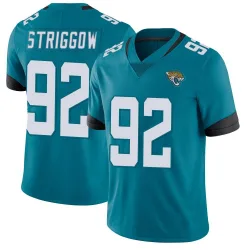 Men's Danny Striggow Jacksonville Jaguars No.92 Limited Vapor Untouchable Jersey - Teal
