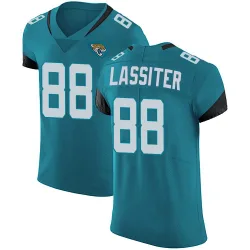 Men's Darius Lassiter Jacksonville Jaguars No.88 Elite Vapor Untouchable Alternate Jersey - Teal