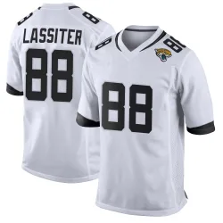 Men's Darius Lassiter Jacksonville Jaguars No.88 Game Jersey - White