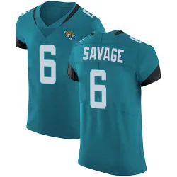Men's Darnell Savage Jacksonville Jaguars No.6 Elite Vapor Untouchable Alternate Jersey - Teal