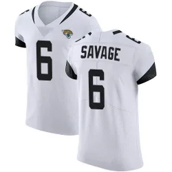 Men's Darnell Savage Jacksonville Jaguars No.6 Elite Vapor Untouchable Road Jersey - White