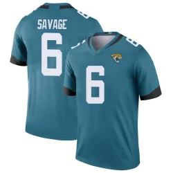 Men's Darnell Savage Jacksonville Jaguars No.6 Legend Color Rush Jersey - Teal