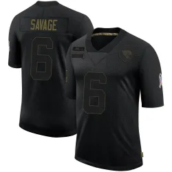 Men's Darnell Savage Jacksonville Jaguars No.6 Limited 2020 Salute To Service Jersey - Black