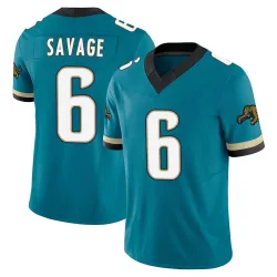 Men's Darnell Savage Jacksonville Jaguars No.6 Limited Prowler Throwback Vapor F.U.S.E. Jersey - Teal