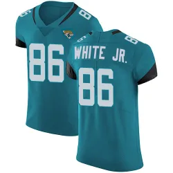 Men's David White Jr. Jacksonville Jaguars No.86 Elite Vapor Untouchable Alternate Jersey - Teal