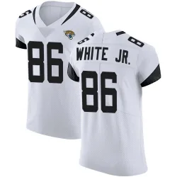 Men's David White Jr. Jacksonville Jaguars No.86 Elite Vapor Untouchable Road Jersey - White