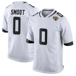 Men's Dawuane Smoot Jacksonville Jaguars No.0 Game Jersey - White