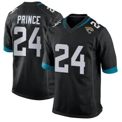 Men's De'Antre Prince Jacksonville Jaguars No.24 Game Jersey - Black
