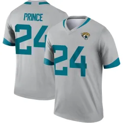 Men's De'Antre Prince Jacksonville Jaguars No.24 Legend Silver Inverted Jersey