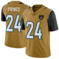 Men's De'Antre Prince Jacksonville Jaguars No.24 Limited Color Rush Vapor Untouchable Jersey - Gold