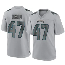 Men's De'Shaan Dixon Jacksonville Jaguars No.47 Game Atmosphere Fashion Jersey - Gray