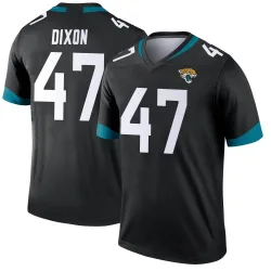 Men's De'Shaan Dixon Jacksonville Jaguars No.47 Legend Jersey - Black