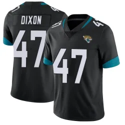 Men's De'Shaan Dixon Jacksonville Jaguars No.47 Limited Vapor Untouchable Jersey - Black