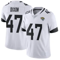 Men's De'Shaan Dixon Jacksonville Jaguars No.47 Limited Vapor Untouchable Jersey - White