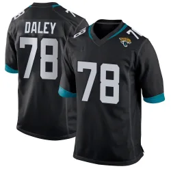 Men's Dennis Daley Jacksonville Jaguars No.78 Game Jersey - Black