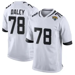 Men's Dennis Daley Jacksonville Jaguars No.78 Game Jersey - White