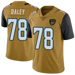Men's Dennis Daley Jacksonville Jaguars No.78 Limited Color Rush Vapor Untouchable Jersey - Gold