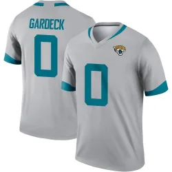Men's Dennis Gardeck Jacksonville Jaguars No.0 Legend Silver Inverted Jersey