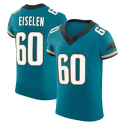 Men's Dieter Eiselen Jacksonville Jaguars No.60 Elite Prowler Throwback Vapor F.U.S.E. Jersey - Teal