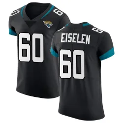 Men's Dieter Eiselen Jacksonville Jaguars No.60 Elite Vapor Untouchable Jersey - Black