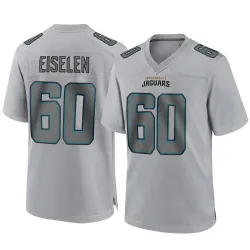 Men's Dieter Eiselen Jacksonville Jaguars No.60 Game Atmosphere Fashion Jersey - Gray