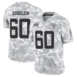 Men's Dieter Eiselen Jacksonville Jaguars No.60 Limited 2024 Salute to Service Jersey - Arctic Camo