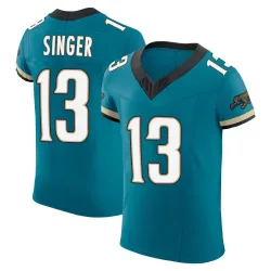 Men's Dorian Singer Jacksonville Jaguars No.13 Elite Prowler Throwback Vapor F.U.S.E. Jersey - Teal