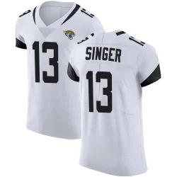 Men's Dorian Singer Jacksonville Jaguars No.13 Elite Vapor Untouchable Road Jersey - White