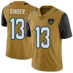 Men's Dorian Singer Jacksonville Jaguars No.13 Limited Color Rush Vapor Untouchable Jersey - Gold