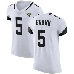 Men's Dyami Brown Jacksonville Jaguars No.5 Elite Vapor Untouchable Road Jersey - White