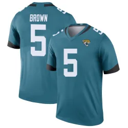 Men's Dyami Brown Jacksonville Jaguars No.5 Legend Color Rush Jersey - Teal
