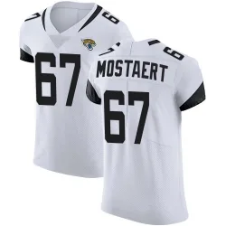 Men's Eli Mostaert Jacksonville Jaguars No.67 Elite Vapor Untouchable Road Jersey - White