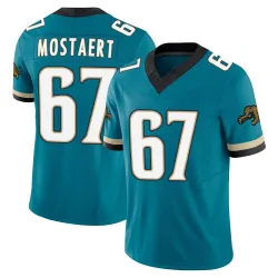 Men's Eli Mostaert Jacksonville Jaguars No.67 Limited Prowler Throwback Vapor F.U.S.E. Jersey - Teal