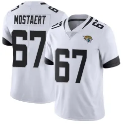 Men's Eli Mostaert Jacksonville Jaguars No.67 Limited Vapor Untouchable Jersey - White