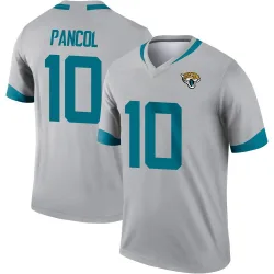 Men's Eli Pancol Jacksonville Jaguars No.10 Legend Silver Inverted Jersey