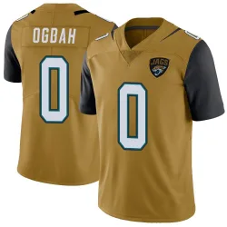 Men's Emmanuel Ogbah Jacksonville Jaguars No.0 Limited Color Rush Vapor Untouchable Jersey - Gold