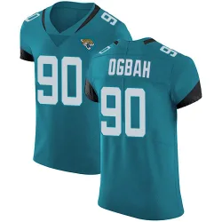 Men's Emmanuel Ogbah Jacksonville Jaguars No.90 Elite Vapor Untouchable Alternate Jersey - Teal