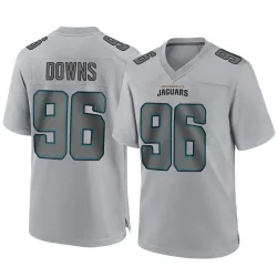 Men's Ethan Downs Jacksonville Jaguars No.96 Game Atmosphere Fashion Jersey - Gray