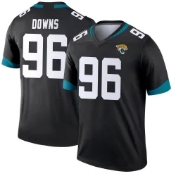 Men's Ethan Downs Jacksonville Jaguars No.96 Legend Jersey - Black