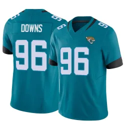 Men's Ethan Downs Jacksonville Jaguars No.96 Limited Vapor F.U.S.E. Jersey - Teal