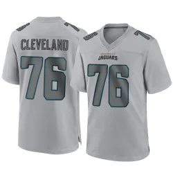 Men's Ezra Cleveland Jacksonville Jaguars No.76 Game Atmosphere Fashion Jersey - Gray